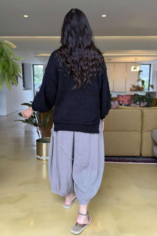 Laundry B Cuddle Club Chill Knit Black